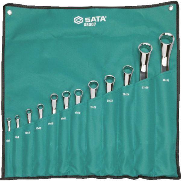 SATA社 SATA 両口めがねレンチセット［12点］40度 ST08007SJ WO店