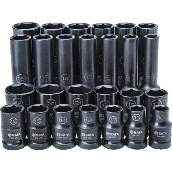 SATA社 SATA 薄肉インパクトソケットセット(6角)差込角12.7mm(26点) ST34399T WO店_2