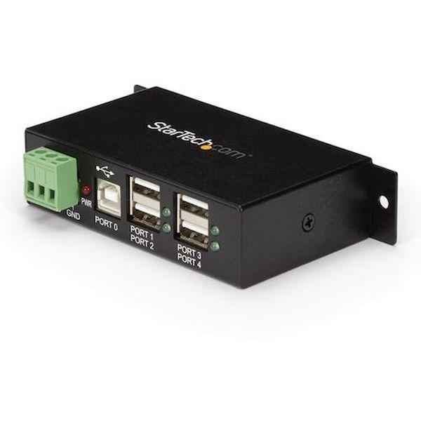 USBハブ/USB 2.0/USB-A - 4x USB-A/産業用メタル筐体/DIN・壁面 ST4200USBM-TN WO店