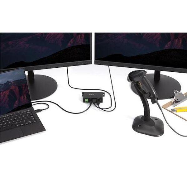 USBハブ/USB 2.0/USB-A - 4x USB-A/産業用メタル筐体/DIN・壁面 ST4200USBM-TN WO店_3