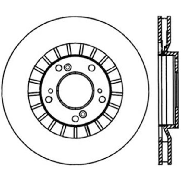 StopTech Power Slot 00-09 Honda S2000 CRYO Front Left Slotted Rotor sto126.40048CSL WO店
