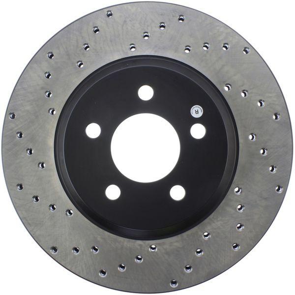 ドラッグスター　ビレットサス左右セット StopTech Power Slot 05-10 Mustang GT V8-4.6L Front Right Drilled