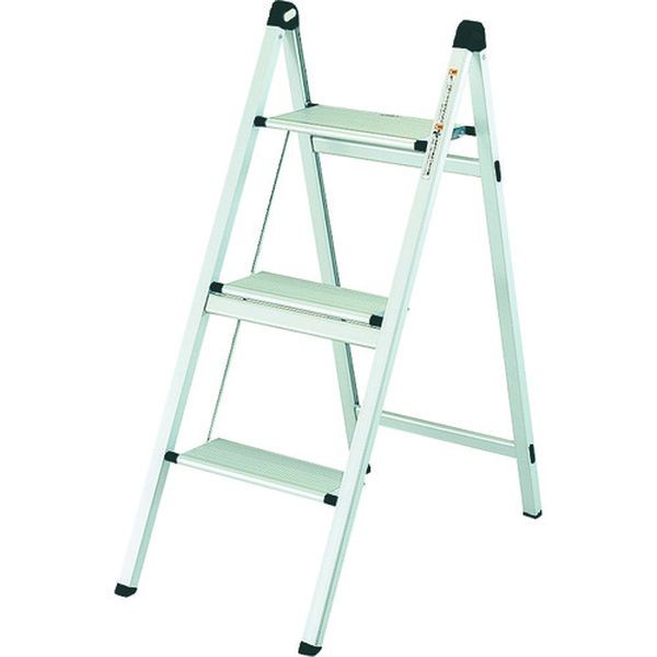 TAU3UF  トラスコ中山(株) TRUSCO 薄型幅広踏台(片側昇降タイプ) 3段 高さ800mm TAU-3UF WO店の通販は