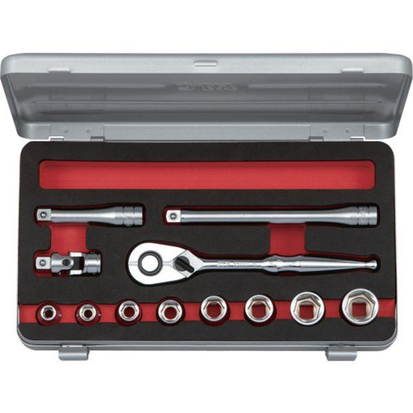 京都機械工具(株) KTC 9.5sq.ソケットセット(六角)［12点］ TB312A WO店