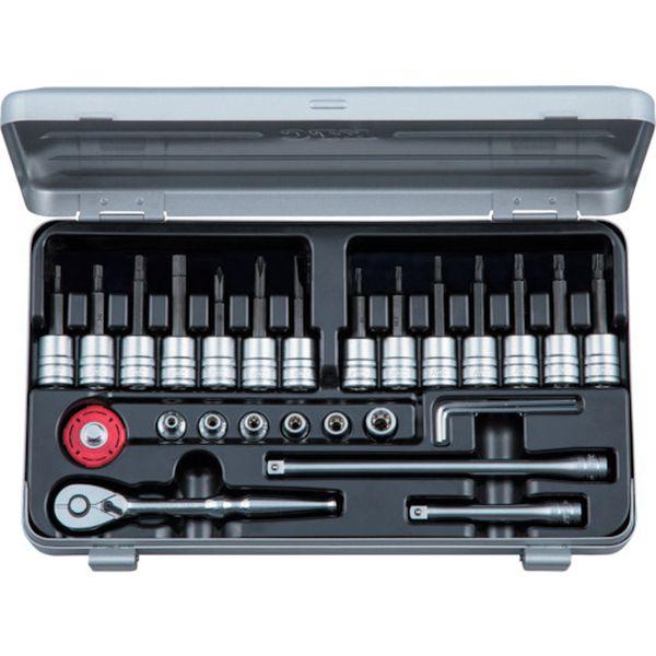 京都機械工具(株) KTC 6.3sq.T型トルクス・E型トルクスヘキサゴンビットソケットレンチセット TBT226TH-TN WO店