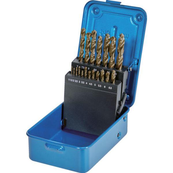 TCSD19SET トラスコ中山(株) TRUSCO コバルトハイスストレートドリル 19本組セット(スチールケース付) TCSD-19SET WO店