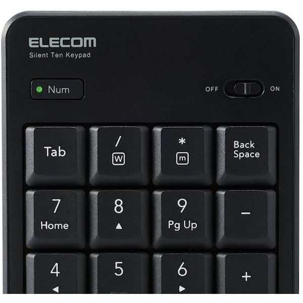 TKTDM022SKBK エレコム(株) エレコム テンキーパッド 無線(2.4GHz) 静音設計 抗菌 ブラック TK-TDM022SKBK WO店の通販は