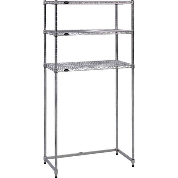 スチール製メッシュラック下段開放型 W1205XD457XH1838 棚板3枚 TMESB6443-TN WO店