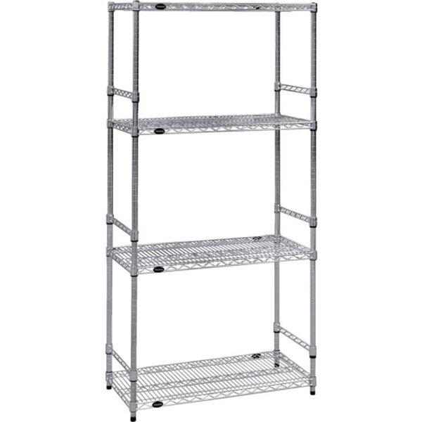 スチールラック　NC1500-15　4段 間口1500×奥行450×高さ1500mm　ブラック スチールラック NC1500-15 4段 間口1500×奥行450×高さ1500mm ブラック