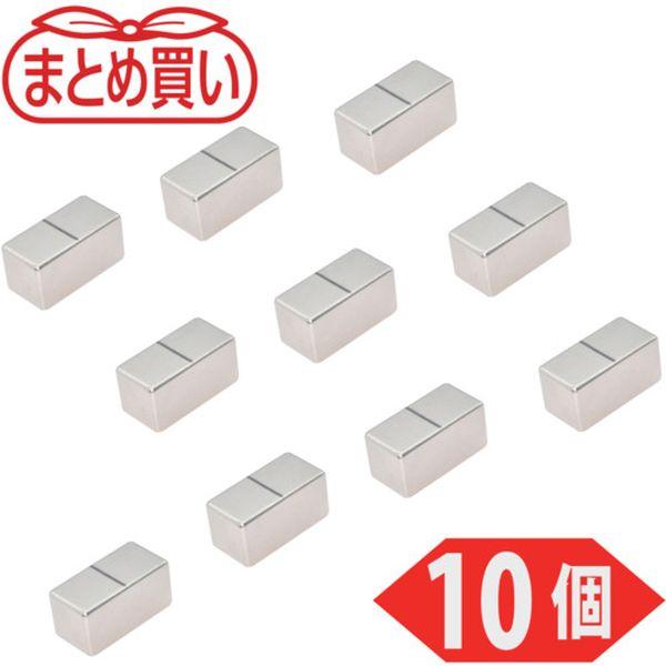 TN1020K10P  まとめ買い ネオジム磁石 角形 20mm×10mmX10mm 10個入 TN1020-K-10P WO店