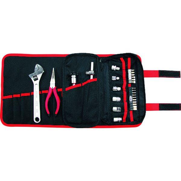 整備用工具セット ツールバッグセット レッド/ブラック 間口480×奥行265×高さ5mm TSA3170-TN WO店