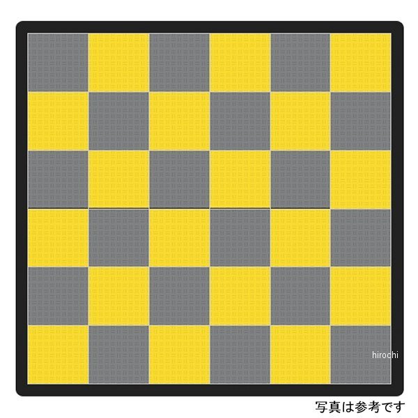 TECTILE-GARAGE0004-DGR-YE テックタイル TECTile Bike-2Lセット 2,080mm×2,410mm ダークグレー/黄 HD店 TECTile（テックタイル）ガレージサイズBike-2Lセット 2,410mm