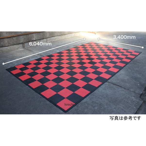 テックタイル TECTile Car-Lセット 3,400mm×6,040mm 黒/ライトグレー TECTILE-GARAGE0007-BK-LGR WO店_1
