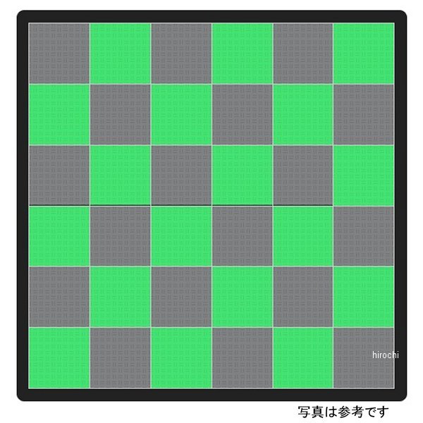 テックタイル TECTile Car-Lセット 3,400mm×6,040mm ダークグレー/緑 TECTILE-GARAGE0007-DGR-GN WO店