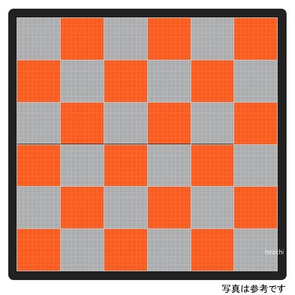 テックタイル TECTile Car-Lセット 3,400mm×6,040mm ライトグレー/オレンジ TECTILE-GARAGE0007-LGR-OR WO店