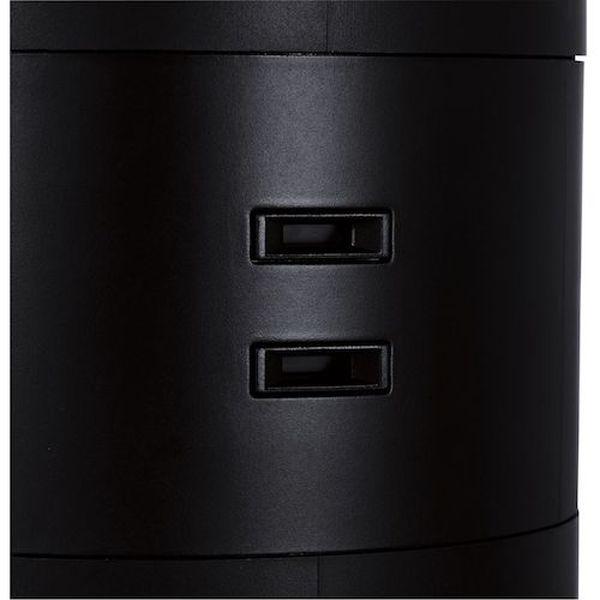 TTU021220BK タワー型タップ 12個口 雷サージ付 ホコリ防止シャッター付 固定可能 2.0m ブラック TTU021220BK-TN WO店