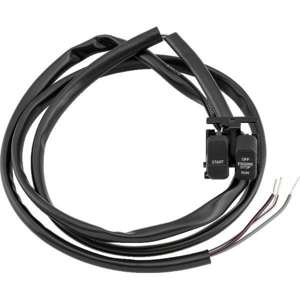 Twin Power 96-13 Big Twin XL V-Rod Black Engine Start Stop Switch Replaces H-D 71589-96 71684-06A twp601691 WO店