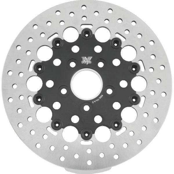 Twin Power 84-17 Big Twin Exc 08-17 FLH FLT Rear 11.5 Floating Rotor Black Hole twp666839 WO店
