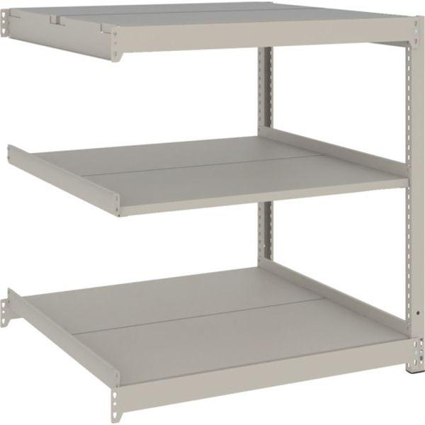 スチールラック 薄型ラック(耐荷重100Kg)900×875×H900 3段連結 ネオグレー ネオグレー UL3393B-TN WO店