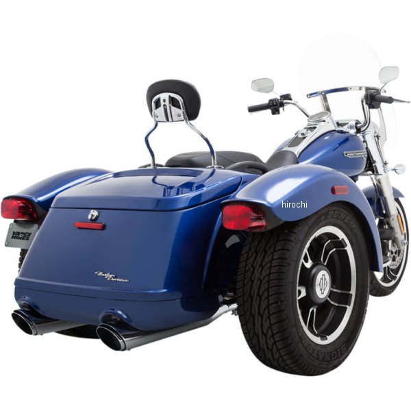 バンス＆ハインズ 4インチ スリップオンマフラー ツインスラッシュ 15年-16年 FLRT VH0220-TR WO店