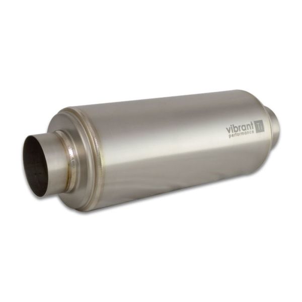 Vibrant Titanium Resonator 4in Inlet / 4in Outlet x 16in Long vib17540 WO店