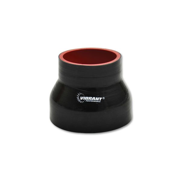 Vibrant Silicone Reducer Coupler 4.00in ID x 3.00in ID x 4.50in Long - Black vib19738 WO店