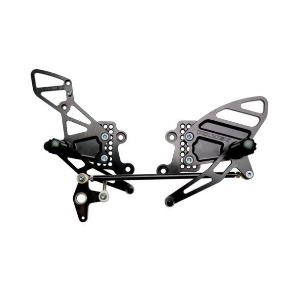 Vortex Racing 04-07 Honda CBR1000RR,03-06 CBR6100 RR Adjustable Rearsets- Black vtxRS205K WO店 54,241円