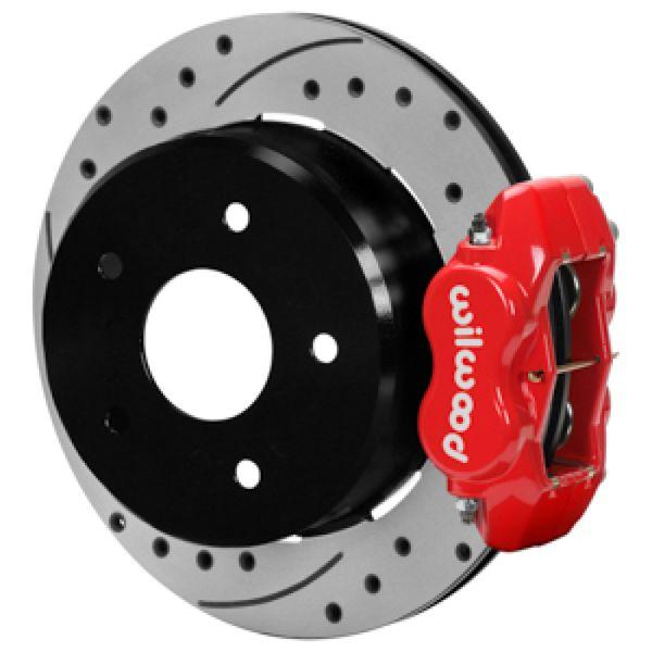 Wilwood 88-98 Chevy Silverado Forged Dynalite 12.19x0.81 Drill/Slot Rear Drum to Disc Conv. - Red wil140-17541-DR WO店