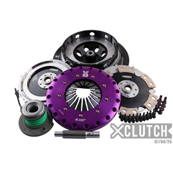 XClutch 18-24 Ford Mustang GT 5.0L 9in Twin Solid Ceramic Clutch Kit xclXKFD23658-2E WO店