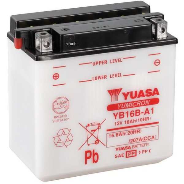 ユアサ YUASA バッテリー 開放型 YB16B-A1 WO店