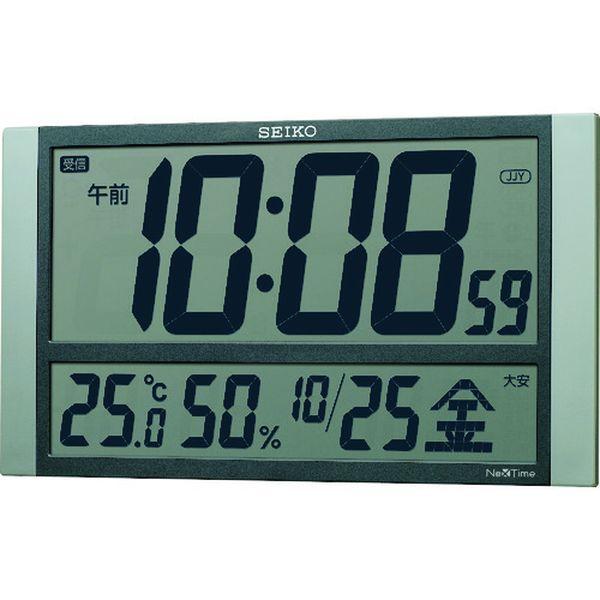 電波時計 セイコーネクスタイム 銀色 230×400×27mm ZS450S-TN WO店