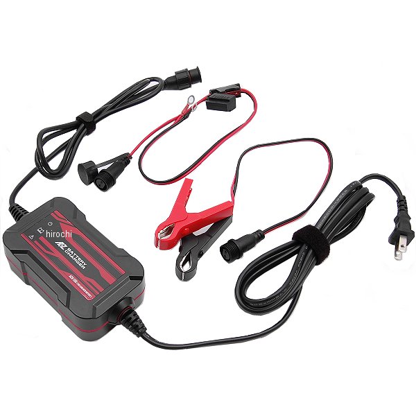 AZ エーゼット バッテリー充電器 ワニ口クリップ 車両側ケーブル付き 12V ACH-100 WO店