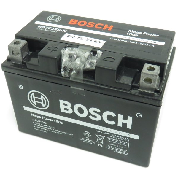 BOSCH ボッシュ MFバッテリー 制御弁型 12V (液入り充電済) RBTZ12S-N WO店 7,945円