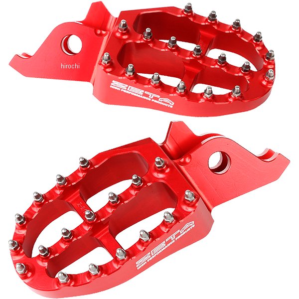ジータ ZETA アルミニウムフットペグ 02年-17年 CRF450、CRF250、CRF150、CRF150 赤 WO店