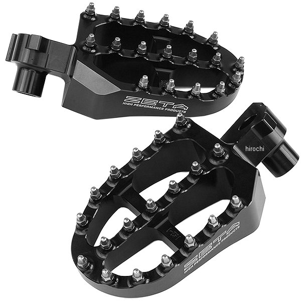 ジータ ZETA アルミニウムフットペグ 02年-18年 YZ450、WR450、YZ250、YZ125 黒 WO店