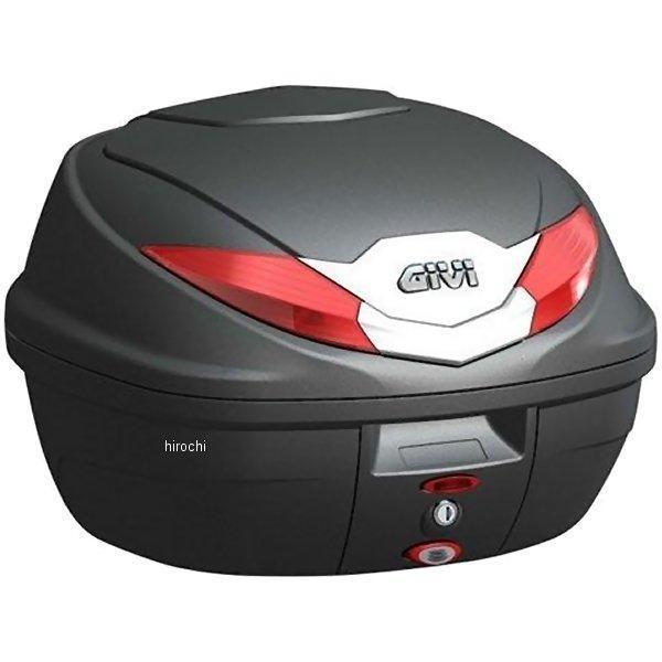 ジビ GIVI B360N モノロック 無塗装黒 赤レンズ WO店
