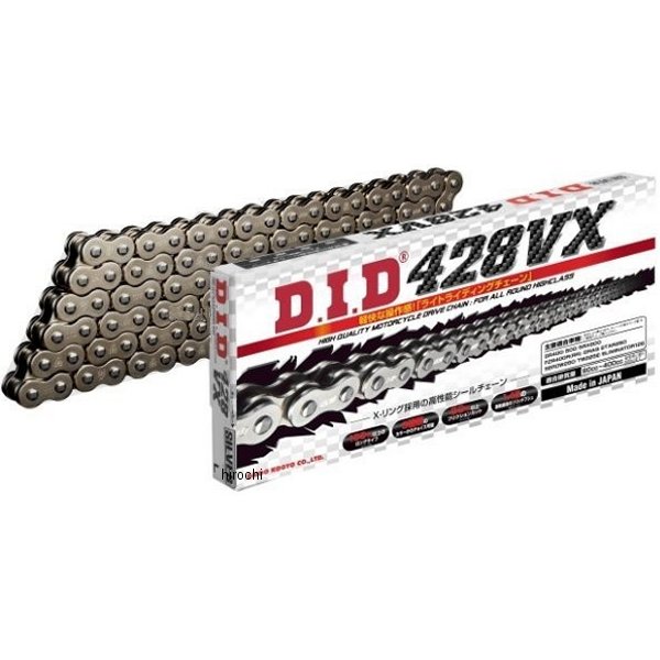 4525516355353 DID 大同工業 チェーン 428VX VXシリーズ Xリング スチール 140L クリップ WO店