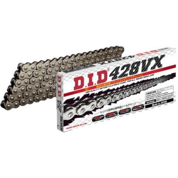 4525516355360 DID 大同工業 チェーン 428VX VXシリーズ Xリング スチール 142L クリップ WO店