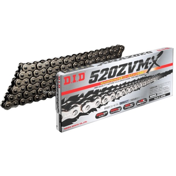 4525516338400 DID 大同工業 チェーン 520ZVM-X シリーズ スチール (150L) カシメ WO店の通販は