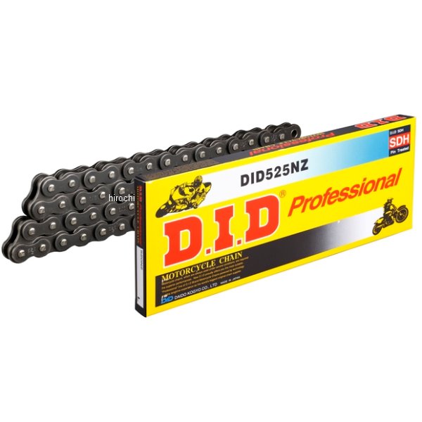 4525516170260 DID 大同工業 チェーン 525NZ ノンシール シリーズ スチール 122L クリップ WO店