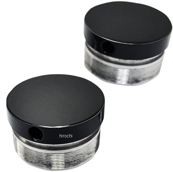 LAチョッパーズ LA Choppers フォークキャップ 49mm 埋込型 黒(つや有り) 0404-0291 WO店