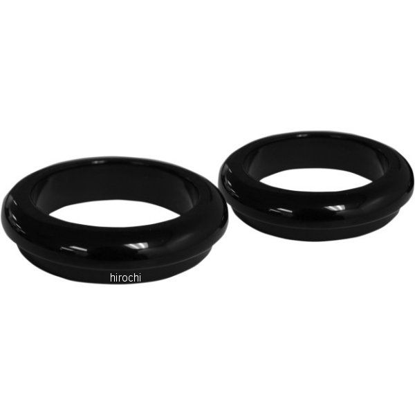 LAチョッパーズ LA Choppers フォークダストカバー 49mm 黒(つや有り) 0406-0062 WO店