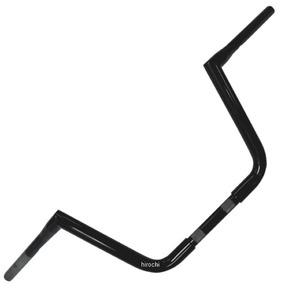 LAチョッパーズ LA Choppers 1.25インチ ハンドルバー ピーク 10インチ 黒(つや有り) WO店