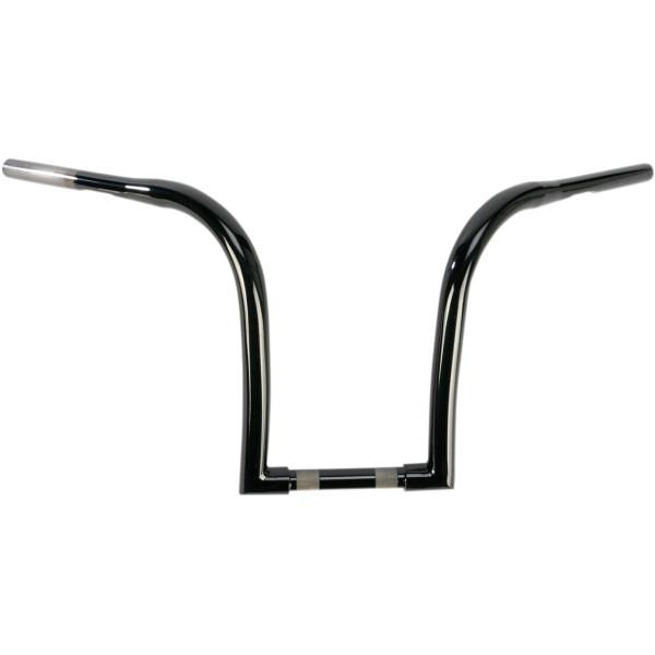 LAチョッパーズ LA Choppers 1.25インチ ハンドルバー ナイスカーブ Ape 12インチ 黒(つや有り) WO店