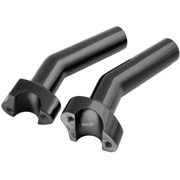 DRAG 1インチハンドルバー 5.5インチ(140mm)高 ライザー プルバック 黒 WO店