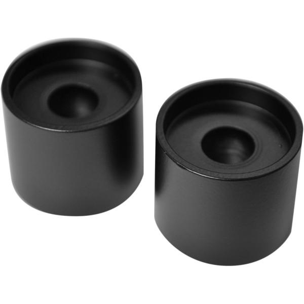 LAチョッパーズ LA Choppers 1.25インチバー用 延長ライザー 1インチ(25mm)高 黒(つや消し) WO店