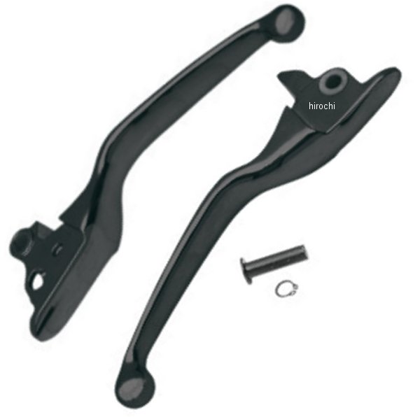 DRAG レバーセット スムース 08年-13年 FLHT 黒(つや消し) 0610-0188 WO店
