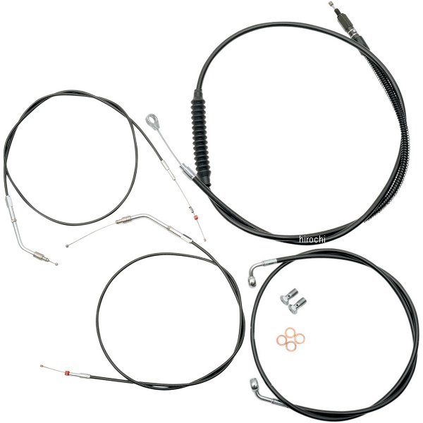 LAチョッパーズ LA Choppers ケーブル標準キット 黒 99年-03年 XL 15-17インチ用 WO店の通販は 40,646円