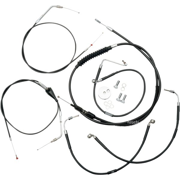 LAチョッパーズ LA Choppers ケーブル標準キット 黒 96年-07年 FLHR 15-17インチ用 WO店の通販は 56,377円