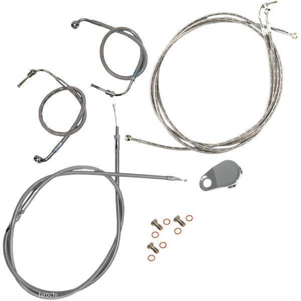 LAチョッパーズ LA Choppers ケーブル標準キット ステンレス 08年-13年 FLHT ABS付 18-20インチ用 WO店の通販は 44,267円